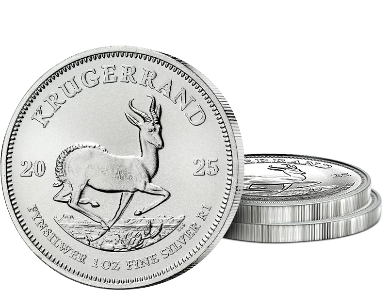 3 x 1 Unze Silber Südafrika Krügerrand 2025