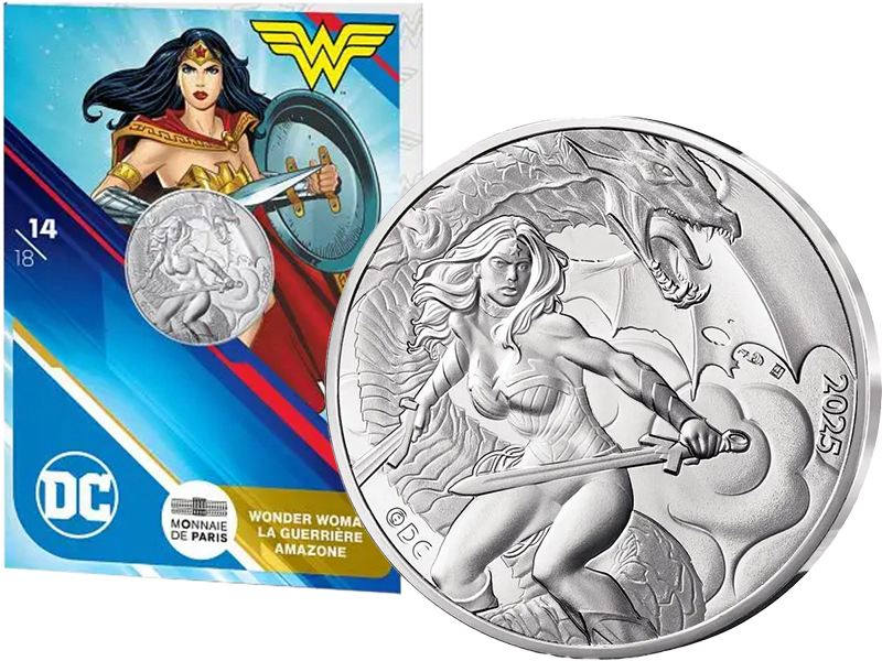 10 Euro Frankreich Wonder Woman The Amazon Warrior 2025