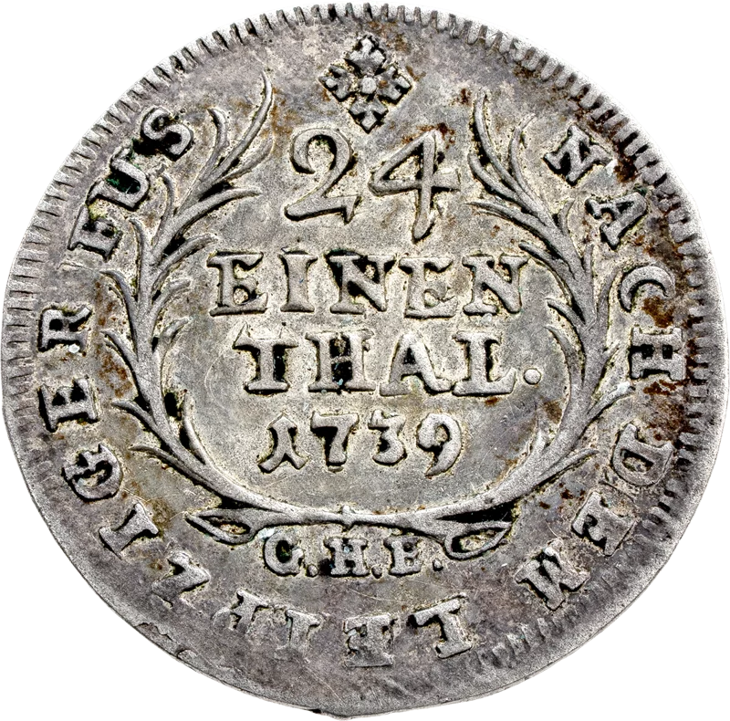 1/24 Taler Reuß Graf Heinrich XXIX. 1739