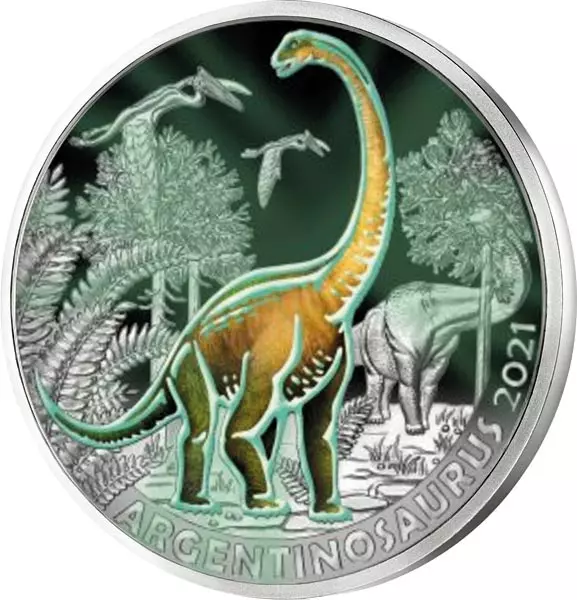 3 Euro Österreich Super-Saurier Argentinosaurus 2021
