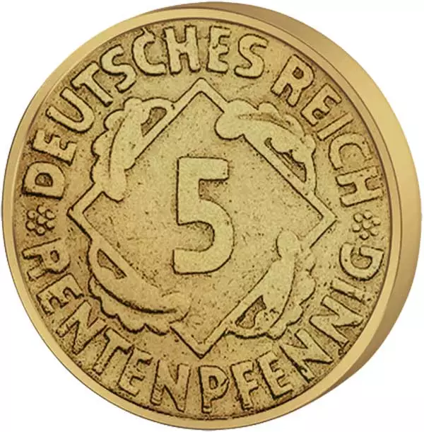 5 Rentenpfennig Weimarer Republik Ähren 1923-1924