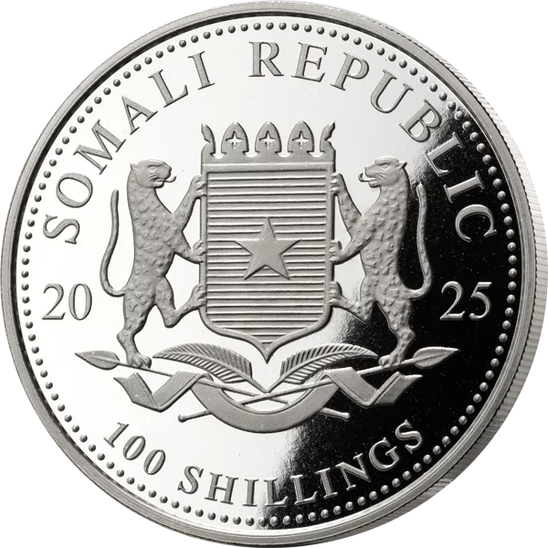 1 Unze Silber Somalia African Wildlife - Elefant 2025
