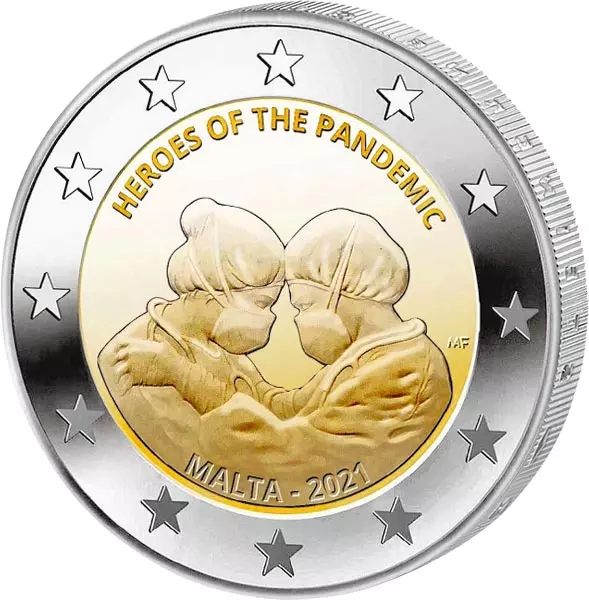 2 Euro Malta Helden der Pandemie 2021