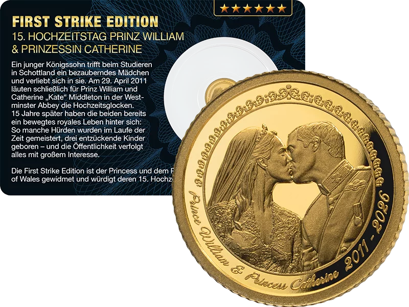 50 Tala Samoa First Strike Edition 15. Hochzeitstag Prinz William & Prinzessin Catherine 2026