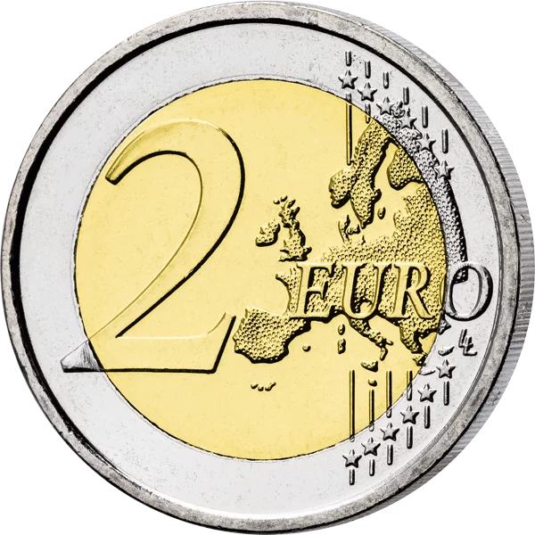 2 Euro Luxemburg 25 Jahre Thronbesteigung Großherzog Henri 2025