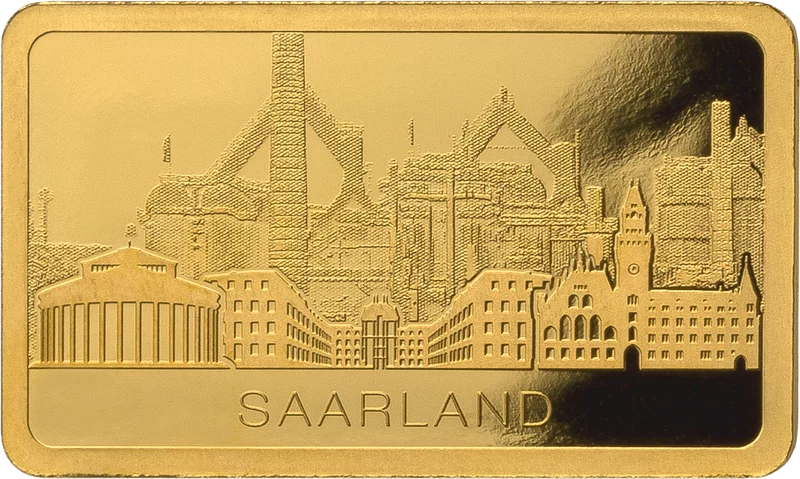 1/100 Unze Gold Saarland-Barren 2025