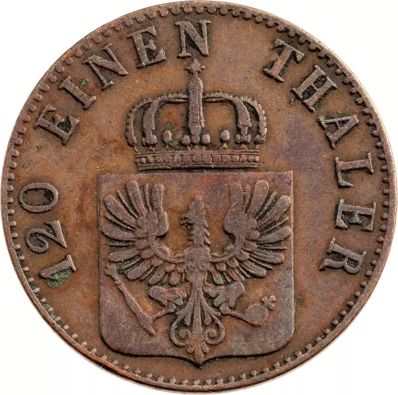 3 Pfennig Brandenburg-Preußen König Friedrich Wilhelm IV. 1841 - 1860