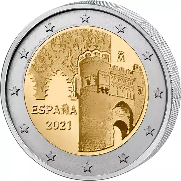 2 Euro Spanien UNESCO-Weltkulturerbe Altstadt von Toledo 2021