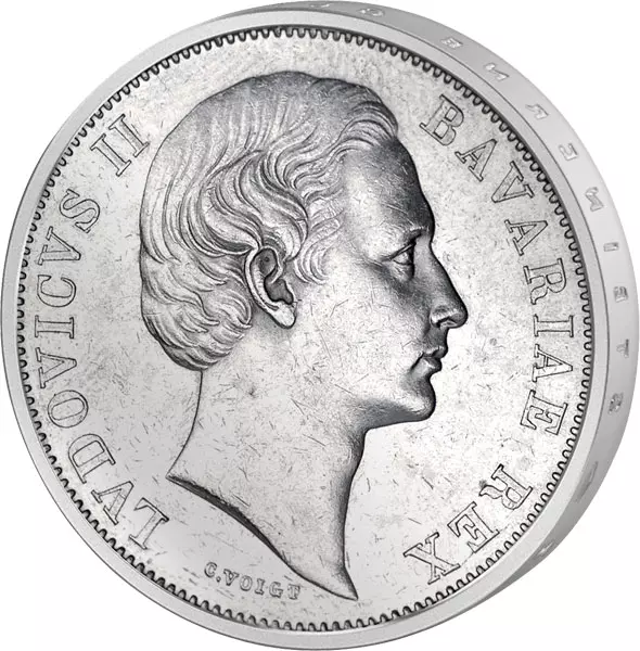 Vereinstaler "Patrona Bavariae" Ludwig II.