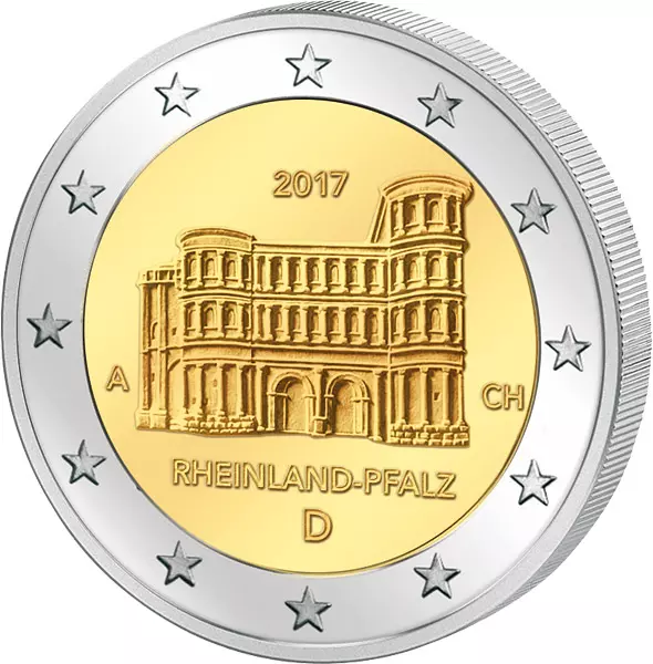 2 Euro BRD Rheinland-Pfalz Porta Nigra 2017 prägefrisch