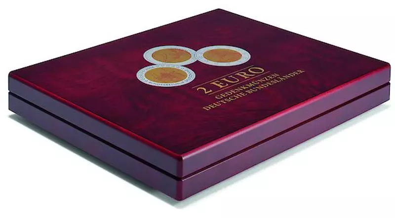 Münz-Kassette VOLTERRA für 16 x 2 Euro BRD Bundesländer-Serie