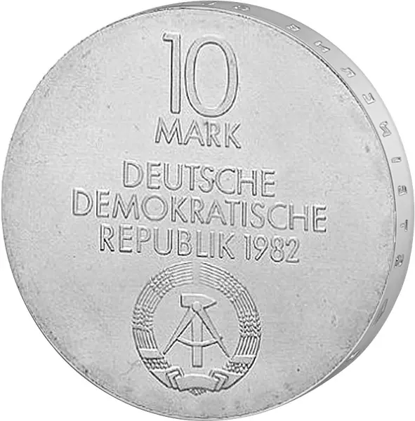 10 Mark DDR Neues Gewandhaus Leipzig 1982 Stempelglanz
