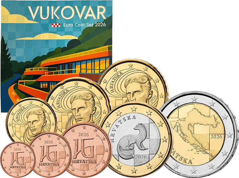 Euro-Kursmünzensatz Kroatien Vukovar 2026