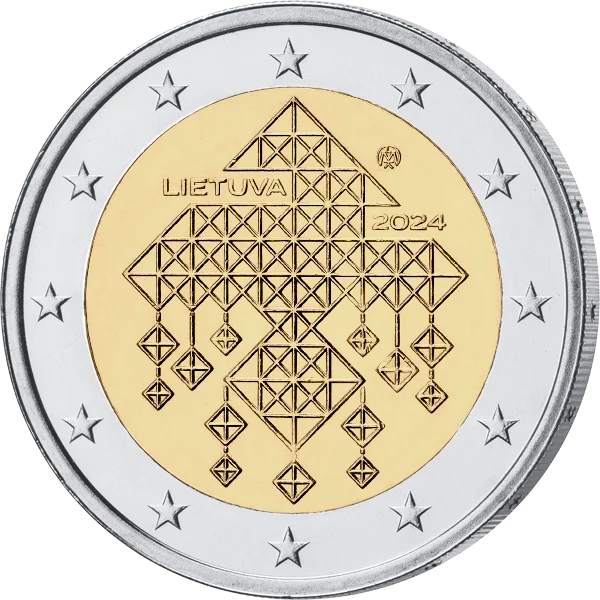 2 Euro Numisbrief Litauen Strohgärten 2024