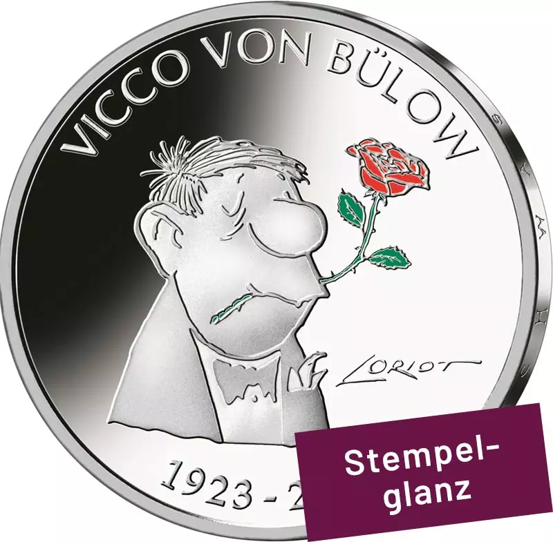 20 Euro BRD 100. Geburtstag Vicco von Bülow 2023 - Stempelglanz