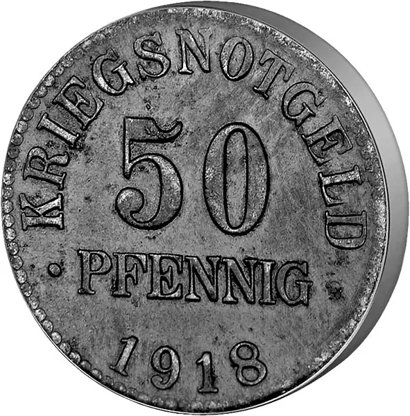 5 Pfennig Niedersachsenross 1918 Sehr schön