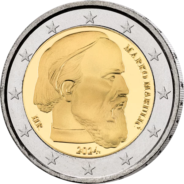 2 Euro Kroatien Marko Marulic 2024 in Coin Card