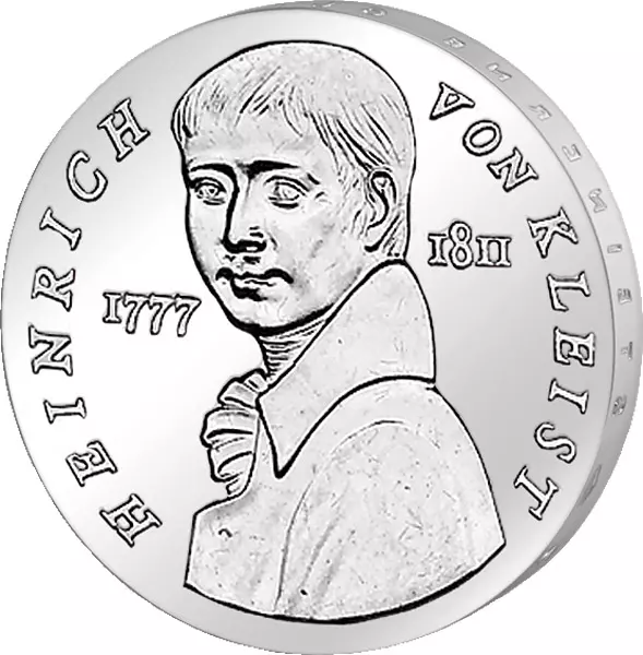5 Mark DDR Heinrich von Kleist 1986 Stempelglanz