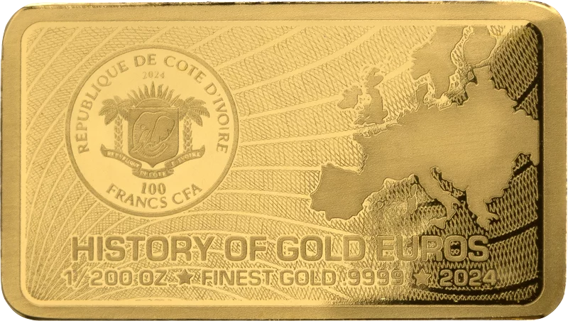 100 Francs Elfenbeinküste History of Gold Euros - Vatikan 2024