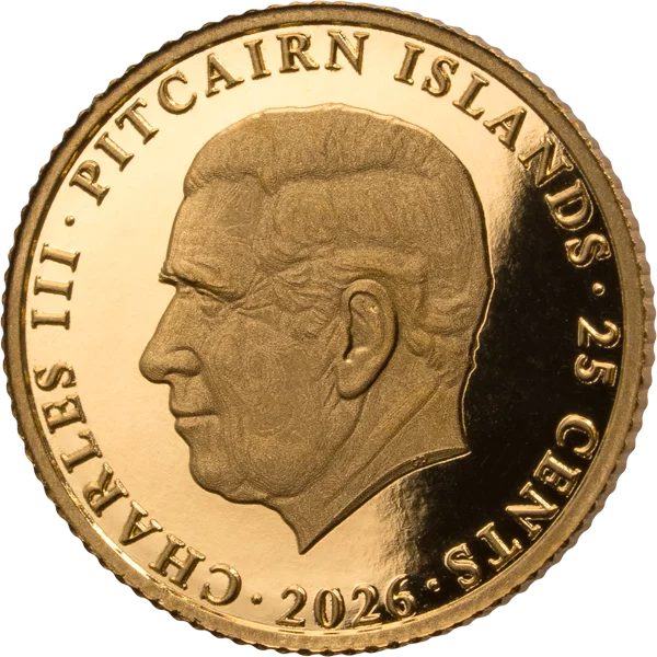 25 Cents Pitcairn Island Classic Gold 210 Jahre Sovereign Great Recoinage 2026