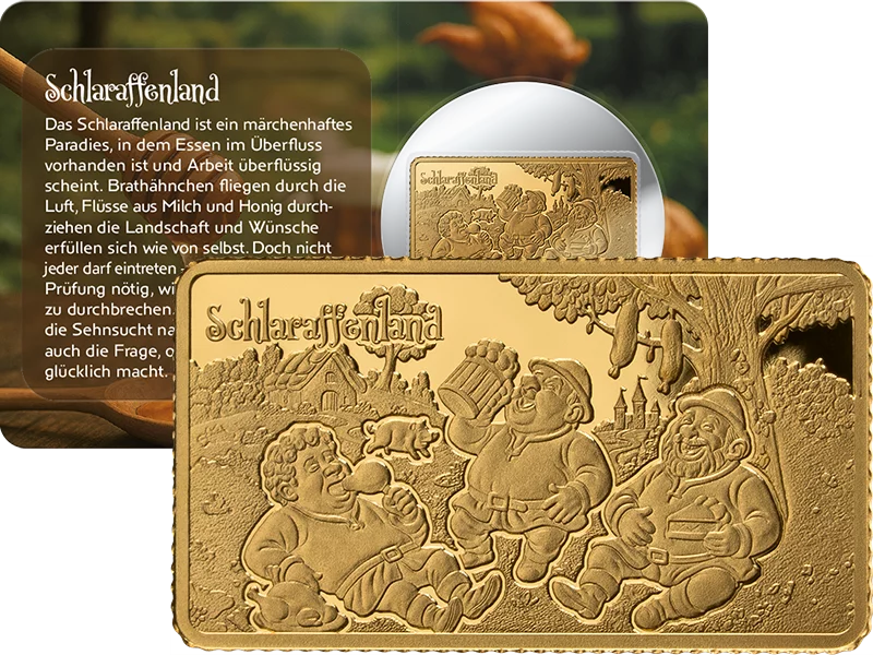 Goldbarren Goldener Märchenzauber - Schlaraffenland 2025