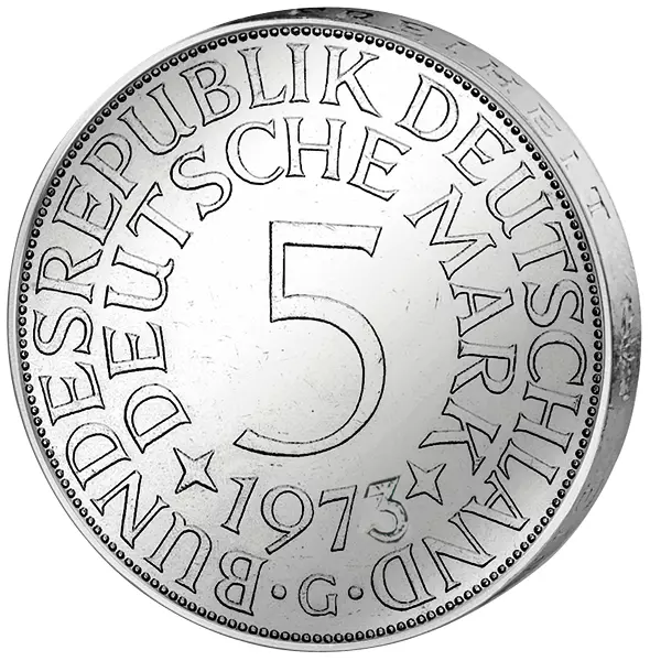5 DM BRD Silberadler 1973