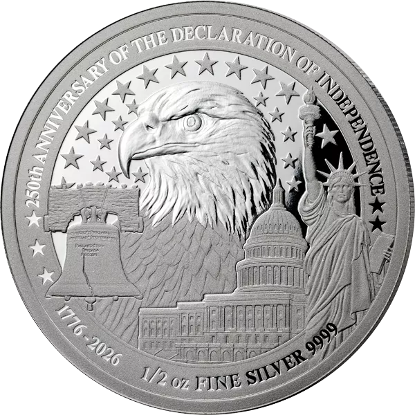 50 Francs Ruanda Eagle of Independence-Anniversary Coin 2026