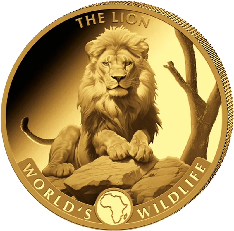 1 Unze Gold Kongo World's Wildlife - The Lion 2025