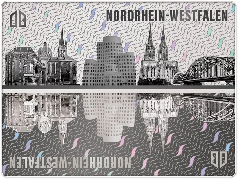 Platinbarren Deutsche Bundesländer - Nordrhein-Westfalen 2025