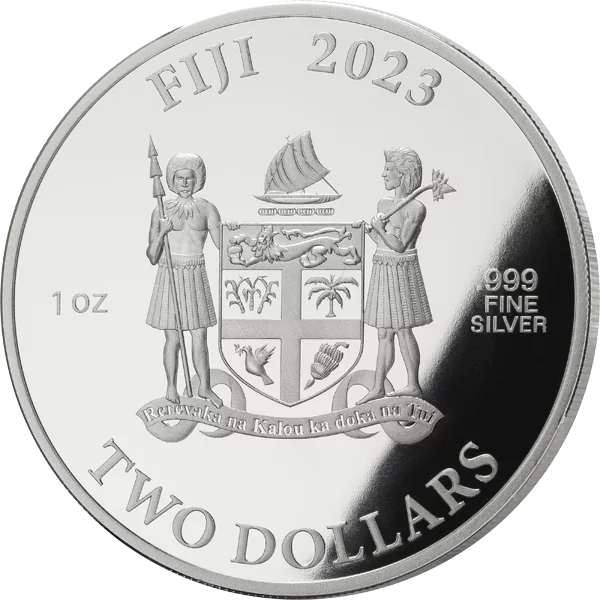 2 Dollars Fidschi 60. Jahre John F. Kennedy 2023