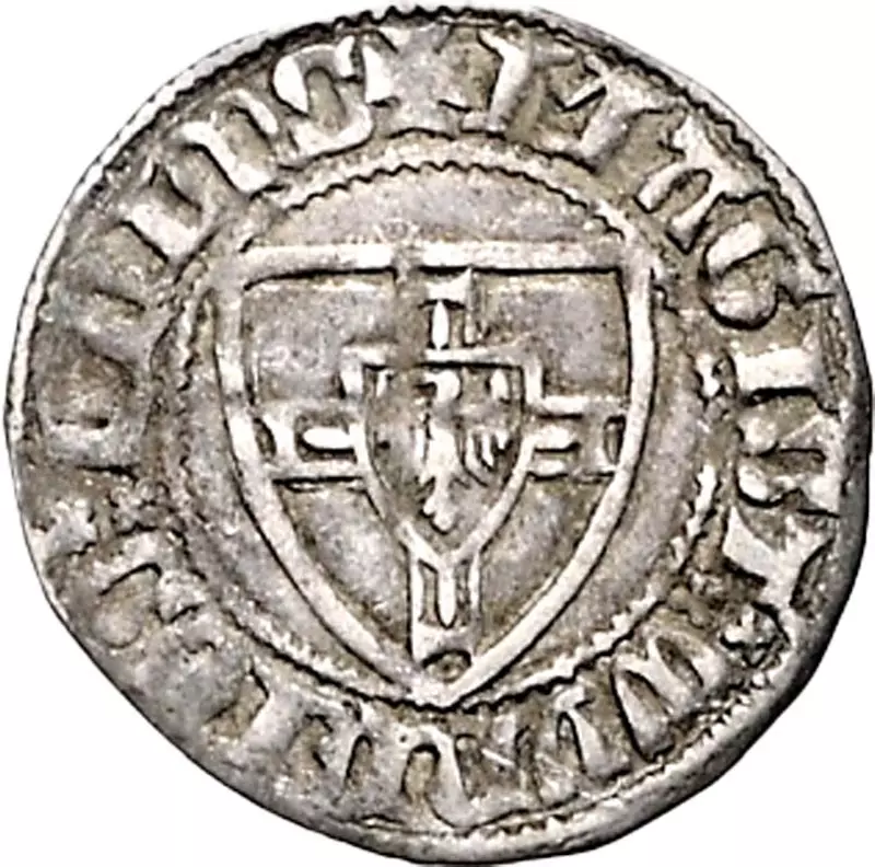 Schilling Deutscher Orden Hochmeister Winrich von Kniprode 1351-1382