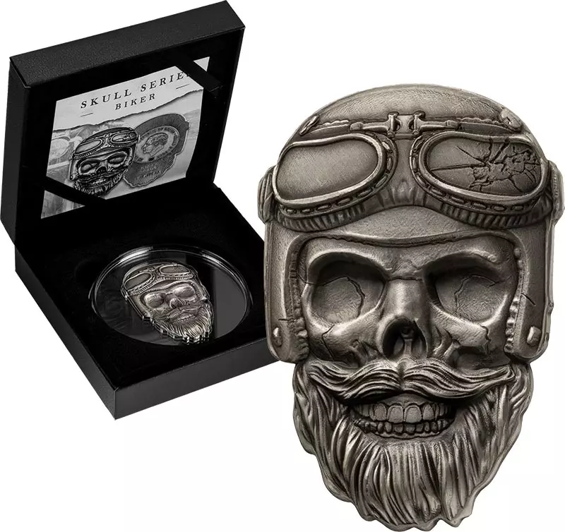 5 Cedis Ghana Biker Skull 2024