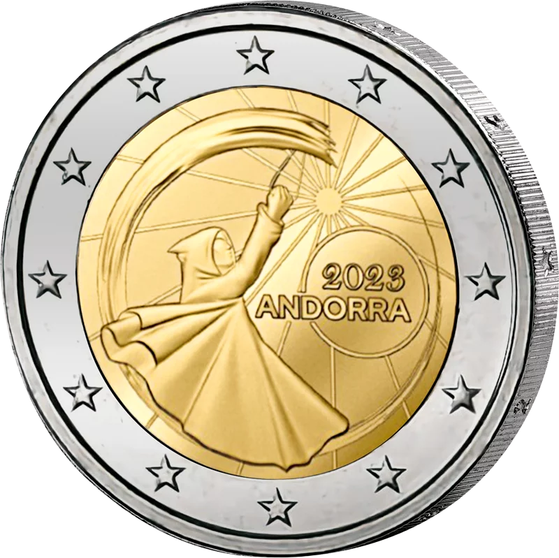 2 Euro Numisbrief Andorra Feste der Sommersonnenwende 2023