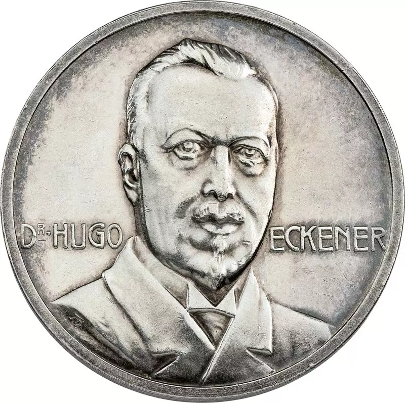 Silbermedaille Überführung des Luftschiffs LZ 126 1924
