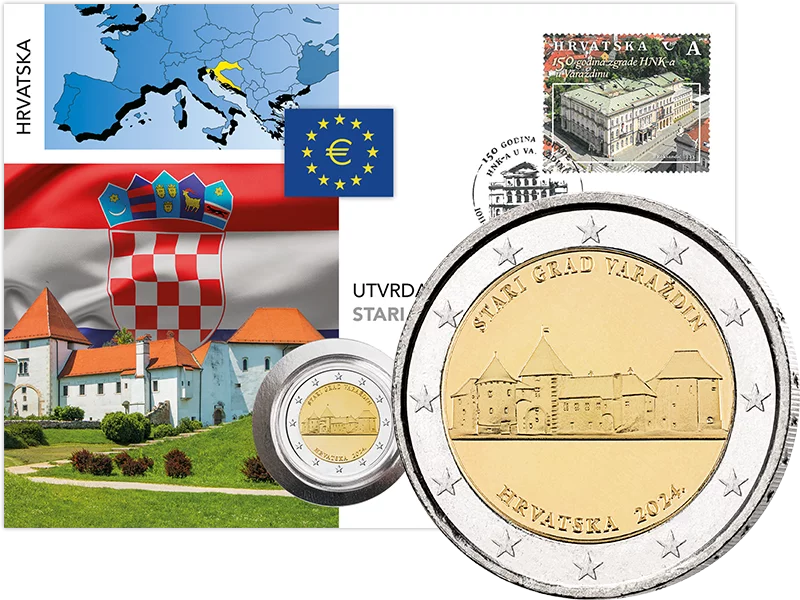 2 Euro Numisbrief Kroatien Varazdin 2024