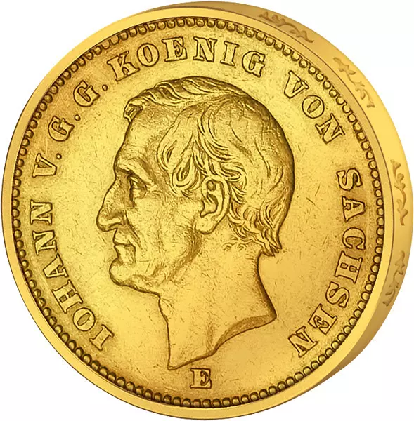 20 Mark Sachsen König Johann 1872 20 Mark Sachsen König Johann 1872
