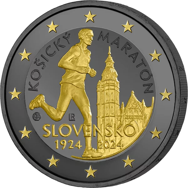 2 Euro Slowakei Internationaler Marathon Kosice 2024 Golden Enigma Edition