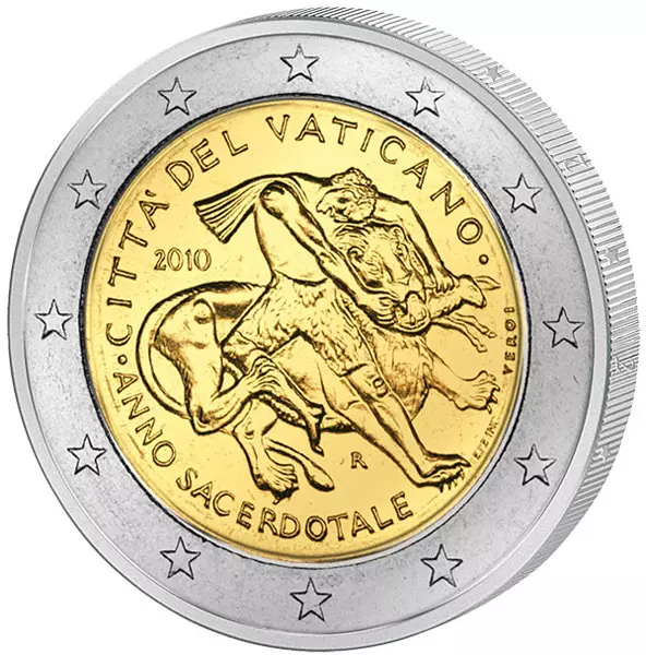 2 Euro Vatikan Priesterjahr 2010