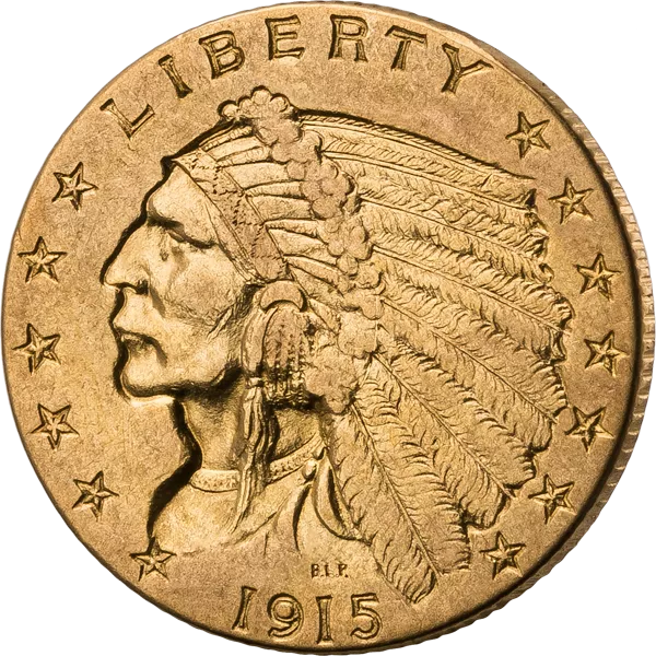 2,5 Dollars USA Indianerkopf 1908-1929