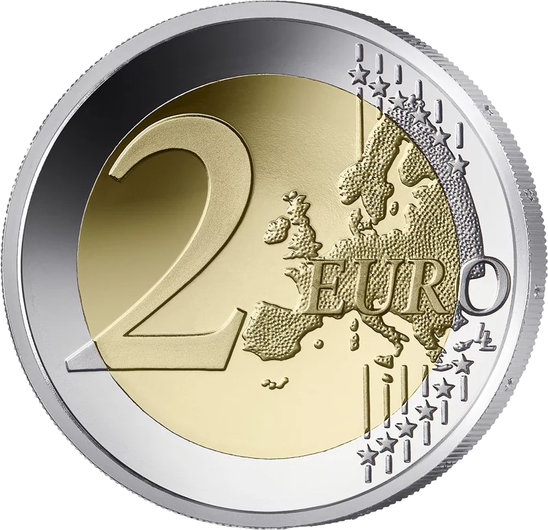 2 Euro Frankreich Louvre-Museum 2025 in Polierte Platte