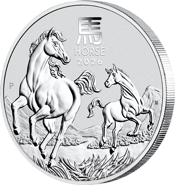 1 Unze Silber Australien Jahr des Pferdes 2026