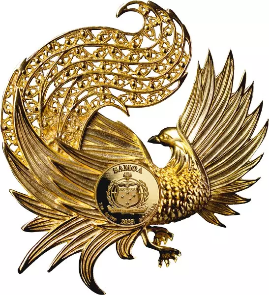 5 Dollars Samoa Filigree Phoenix 2025