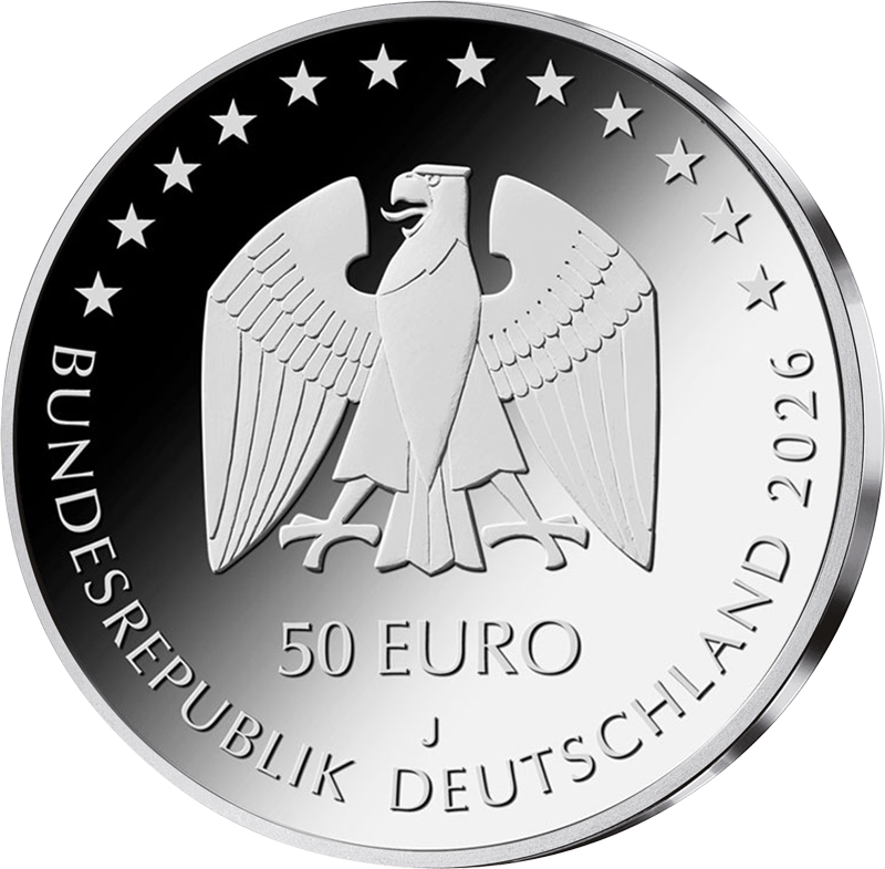 50 Euro BRD Stille Nacht, heilige Nacht 2026 Polierte Platte