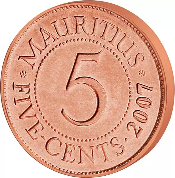 5 Cents - 20 Rupees Kursmünzensatz Mauritius 1987-2012