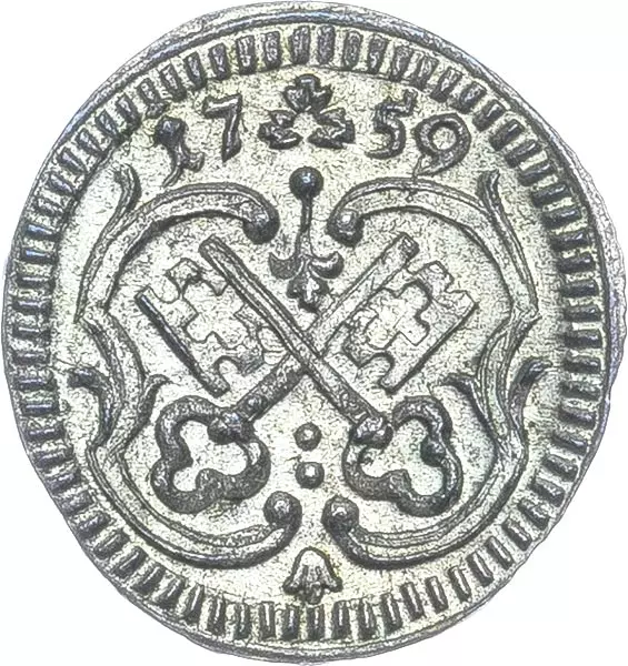 1 Pfennig Regensburg Freie Reichsstadt 1759