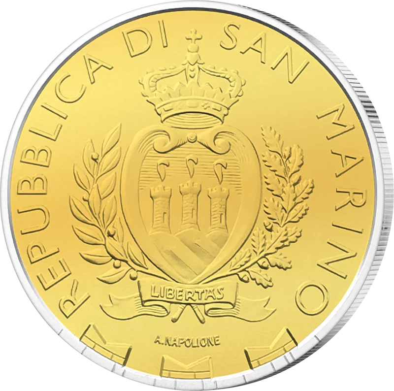 5 Euro San Marino Wanderfalke 2025 Triple Gold Edition