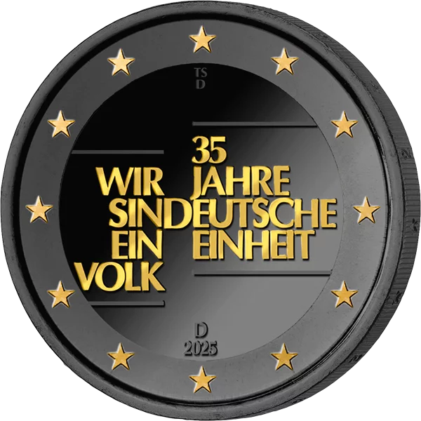 2 Euro BRD 35 Jahre Deutsche einheit 2025 Golden Enigma Edition