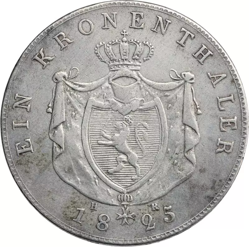Kronentaler Hessen-Darmstadt Großherzog Ludwig I. 1825
