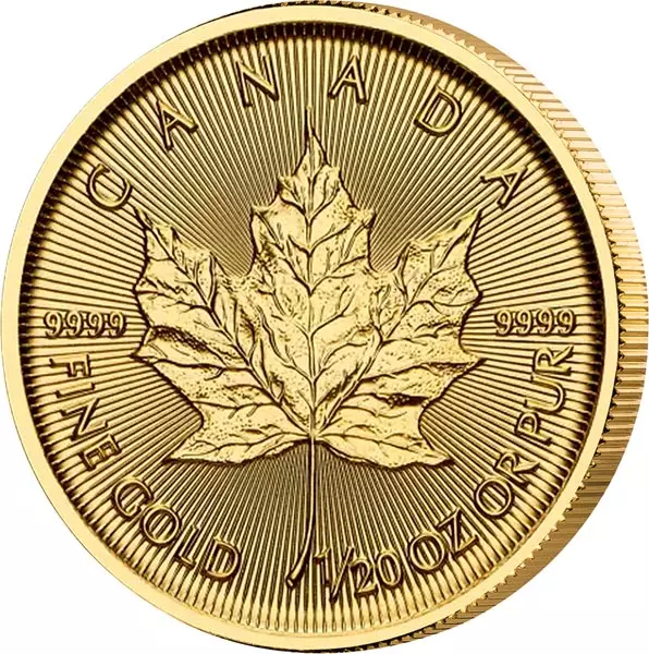 1/20 Unze Gold Kanada Maple Leaf 2025
