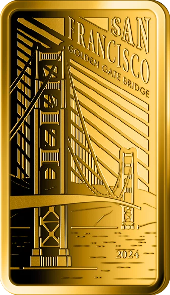 10 Dollars Salomonen Wahrzeichen der Welt Californien - Golden Gate Bridge 2024